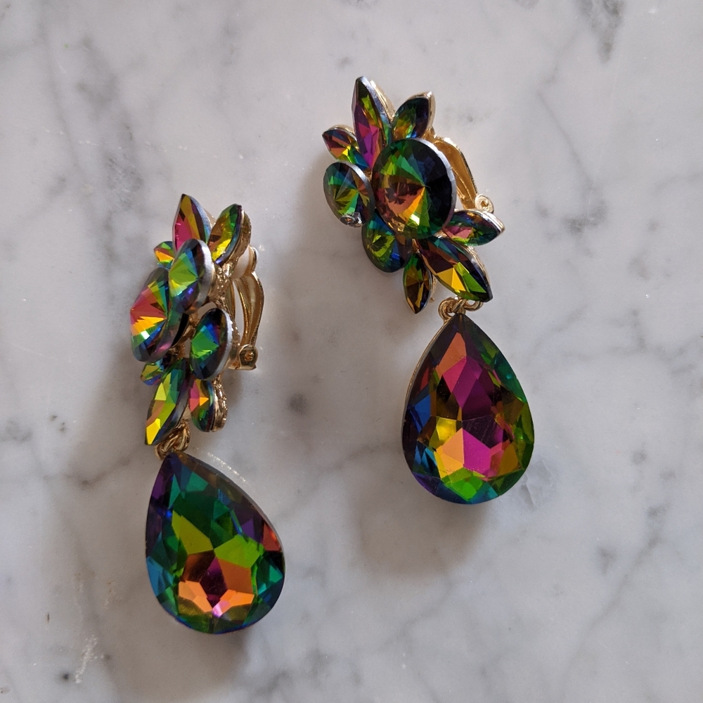 Large designer earrings